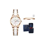 Двойной календарь, ремешок с ночным светом (включает браслет + синяя коробка)