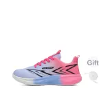 Синий, розовый (с белыми шнурками)