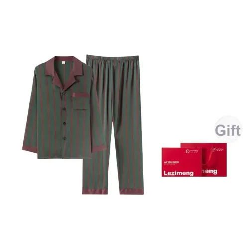 LEZIMENG YH 5511 Армейский зеленый Мужской Мужской Пижамные комплекты