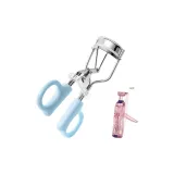 [Однокликовая пинцет для завивки ресниц] Лунный белый синий + Частичный пинцет для завивки ресниц