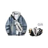 Ностальгический синий с капюшоном K720 (включает сумку через плечо)