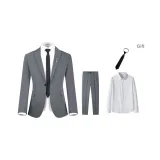 Gray (Включает рубашку + галстук)