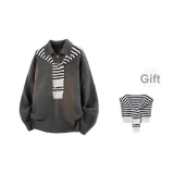 Серый (Бесплатная шаль включена)