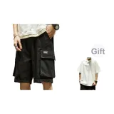 Черный+6758 Белый Короткий Рукав Рубашка [При покупке с скидкой 10 юаней, свяжитесь с службой поддержки клиентов для получения информации о размерах].