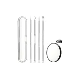 Классическая пудра, набор из 4 предметов + стекло с увеличением в 5 раз