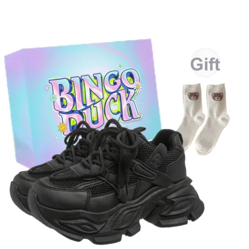 BINGO DUCK Низкие кеды с толстой подошвой Женские