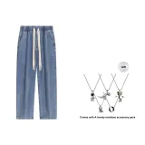 Средний синий (в комплекте с ожерельем)