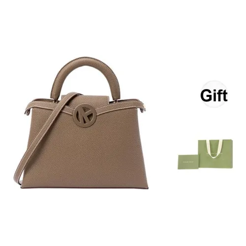 VANESSA HOGAN Коровья кожа Одно плечо Сумка Женская Слоновой серый