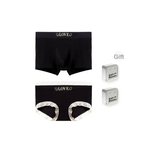 SHAONVMEIWU Подарочный набор Gift Box Муссовый черный Мужской + Муссовый черный Женский Унисекс Трусики-бикини
