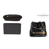 22bag Mini Black Liner (Side Zipper Design)  
22bag Мини Черный Лайнер (Боковая Молния Дизайн)