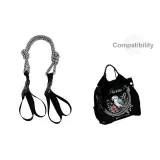 Черно-серый плечевой ремень.