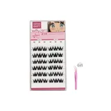 6 рядов Клей-Бесплатно Большой Цветок Объем Накладные ресницы + Золотое Перо Пинцет