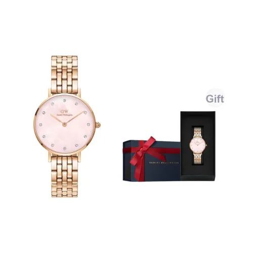 DW DanielWellington Кварцевый механизм Женские часы PETITE Collection 28 мм Жемчужная раковина Цвет