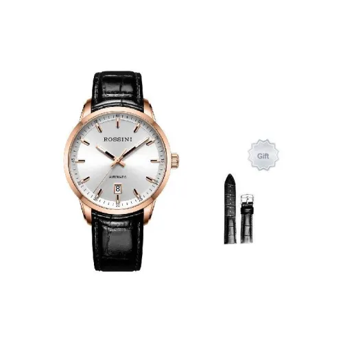 ROSSINI Автоматический Механический Movement Унисекс Enlightenment Collection Часы 40mm*40mm*10mm Серебряные
