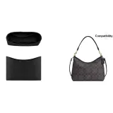 Черная сумка-хобо, черная бумага DuPont, подкладка