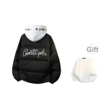 Черный (вышитая шляпа) (в комплекте с круглым воротником свитшот)