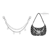 Двухслойная декоративная цепочка со звездами, длина 35 см