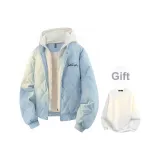 Синий (в комплекте с круглым вырезом, внутренний, свитшот)