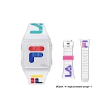 FL38-105-007A+Белый Фиолетовый Ремешок