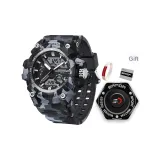 Чёрный, камуфляж, белый