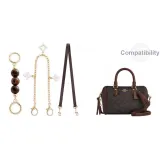 [Houtu Цвет Комплект из 3 Пачка]67см Плечевой ремень + 13см Янтарный Коричневый Удлинитель Цепь + 30см Декоративная Цепь