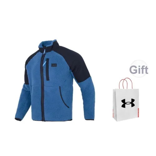Under Armour Синий Черный, Сумка для покупок включена, Мужской бархат, Куртка