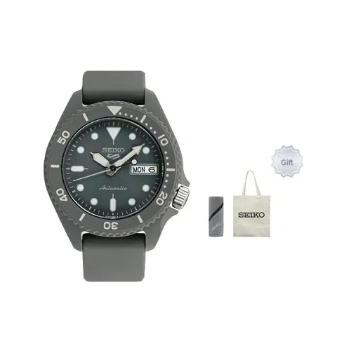 SEIKO Автоматический Механический Механизм Мужские Часы 39мм*12,42мм Серый