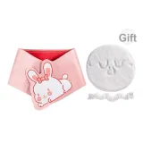 Розовый кролик [Улучшенный замш] + полотенце с тремя отверстиями для термотерапии