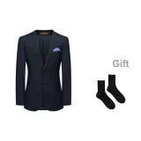 Подарочный, облегающий крой, темно-синий