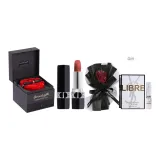 Dio #999 3,5г Матовый (Формальная одежда) с Бесплатно Консервированный Черный Марля Букет-Роскошь Подарочная Розовая Коробка