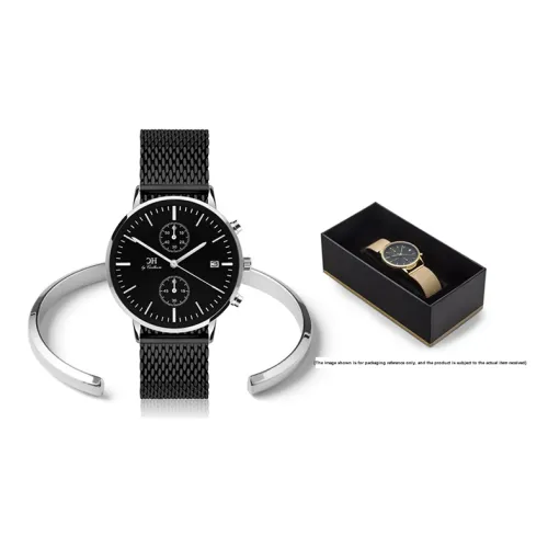 CARLHEIM Tilfredshed Collection Мужские часы Кварцевый механизм Ремешок из нержавеющей стали 40 мм Черный циферблат Часы DMSB024