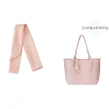 Розовый шелковый шарф [2 упаковки]