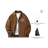 Кофейный (В комплекте с сумкой через плечо + ожерельем)