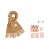 Верблюжий цвет + Розовый + Поздравительная открытка + Конверт + Наклейка