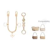 [Золотистый] Молочный Жемчужный+Лунный Декоративная Цепь 30 см