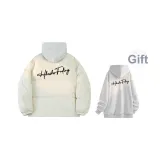 Экрю (Черный Подпись Шрифт) С подарками Вышивка Внутренний Светло-Серый Свитшот