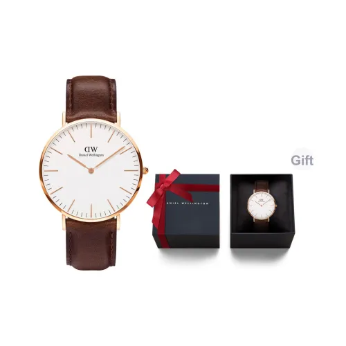 Daniel Wellington DW Мужские часы Кварцевый механизм 40 мм Белый циферблат Мужские часы