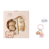 Медведь Бальзам для губ, Крем для рук, Коробка (Включает милый брелок в виде котенка)