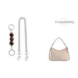 [Двухкомпонентный комплект] Белый-Темно-Кофейный Амбер 13см + Декоративная цепь 45см