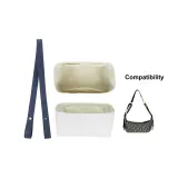 Темно-синий синий коровья кожа плечевой ремень + белый подкладка из бумаги DuPont