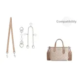 [Камея коричневая Набор из трех предметов] Цепь-удлинитель 15 см + Декоративная цепочка 26,5 см + Подмышечный плечевой ремень 66 см