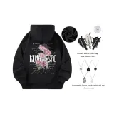 Черный флис с утеплением (в комплекте с сумкой через плечо + ожерельем)