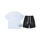 Комплект (Белый топ + Дымчато-серые штаны)