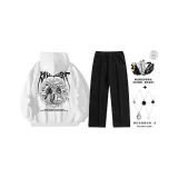 Белый комплект (с модным ожерельем + сумка через плечо)