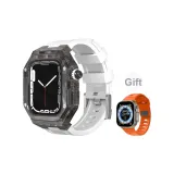 Прозрачная Черная Рамка [Белый Силиконовая Одинарная Шпилька] + Оранжевый Силикон