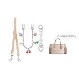 [Совместимо с Песочный] Подмышечный ремень + Вишневая декоративная цепь + Удлинительная цепь