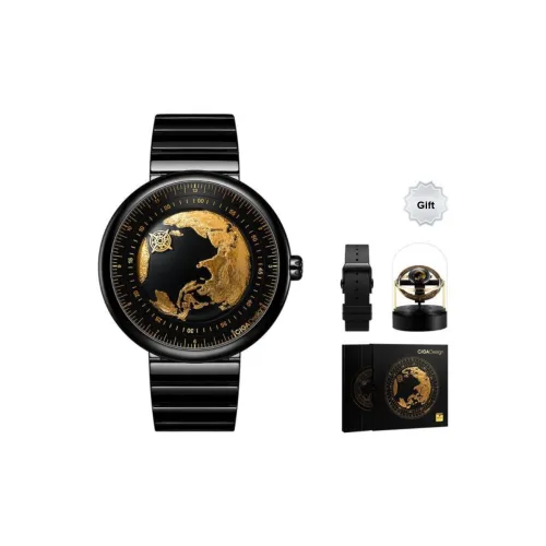 CIGA design Автоматический механический механизм Мужские часы U Collection 46мм*46мм*15,6мм Черный