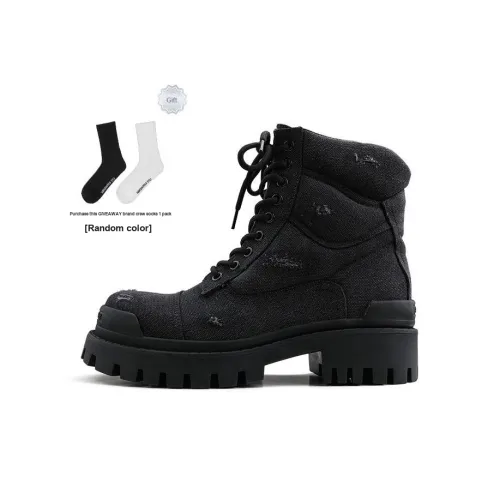 HANQIAORIJI Future Series Короткий Мартин Ботинок 5,5 см Мужской Черный