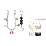 [Silver] Черный жемчуг + Многоэлементная декоративная цепь 30 см