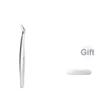 [Ослепительный цвет 2,0 Кошка's Eye стиль] Длинный нос, золотой, серьги с зажимом - усиленные, против отслаивания, включает встроенную память, коробка